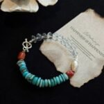 Turquoise & Clear Quartz Bracelet — "Happiness is Happening"